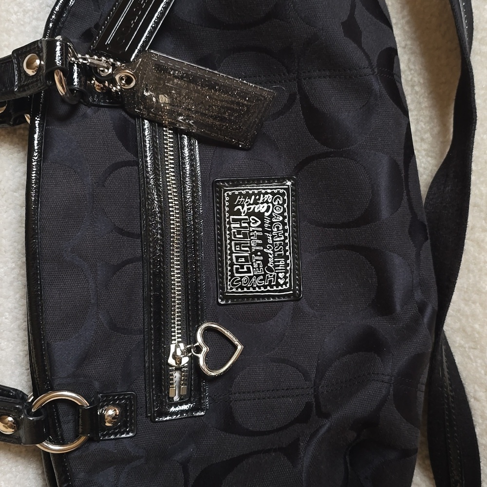 Coach Black Satchel Bag - Picture 2 of 4